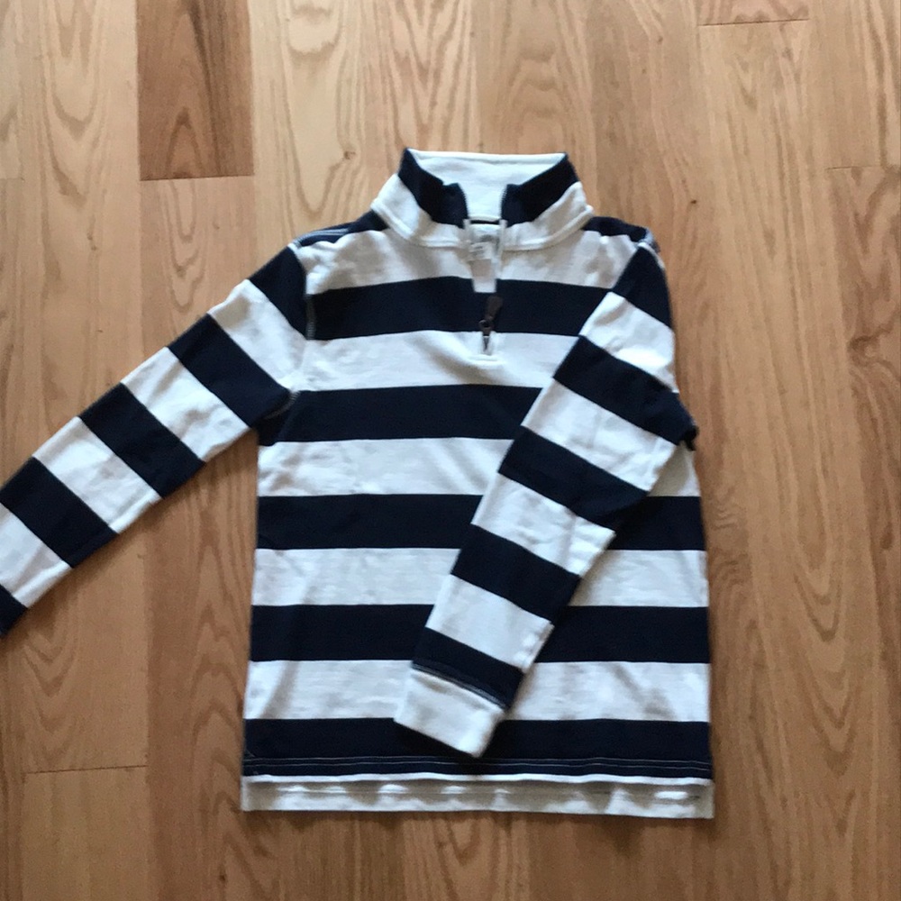 Boys J Crew Blue and White Sweater